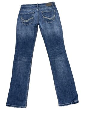 👖🤠 BKE Buckle Jake Straight Medium Wash Blue Western Denim Jeans Men’s 32x34